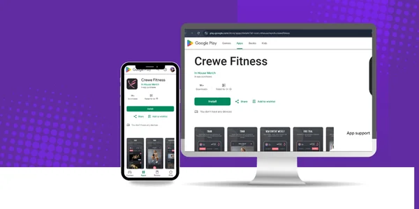 Crewe Fitness app portfolio