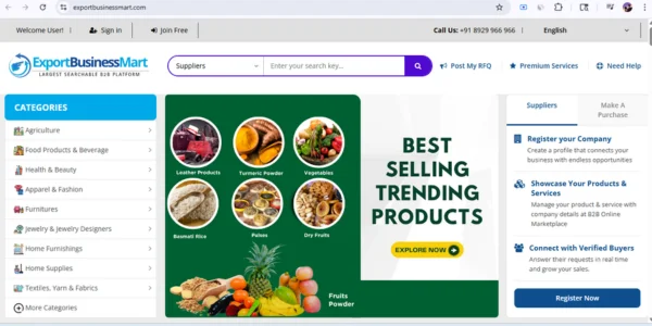 Export Business Mart website