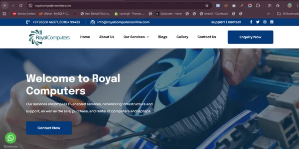 Royal Computers website